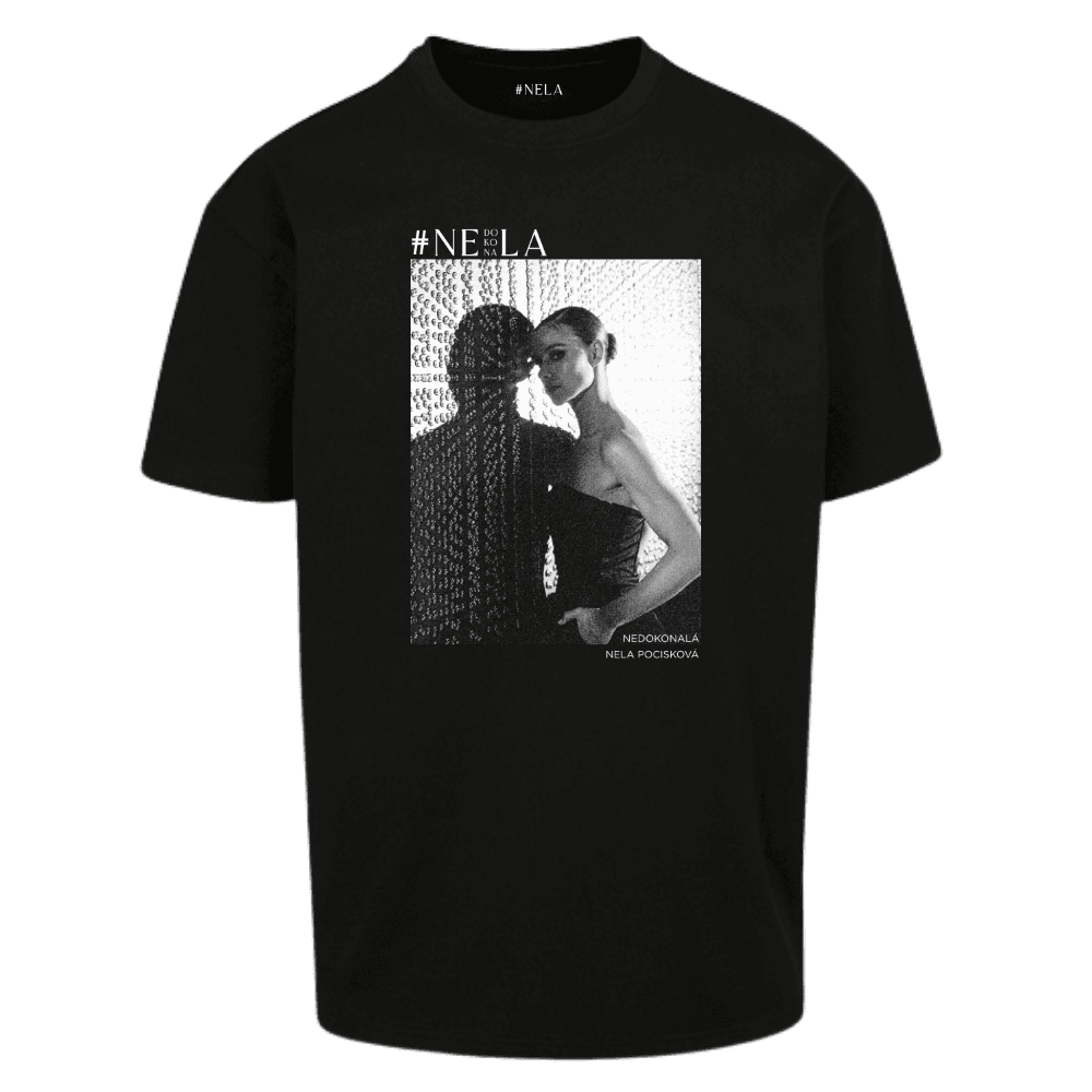 Tričko Nela Pocisková - FOTO, Unisex,Čierna,S