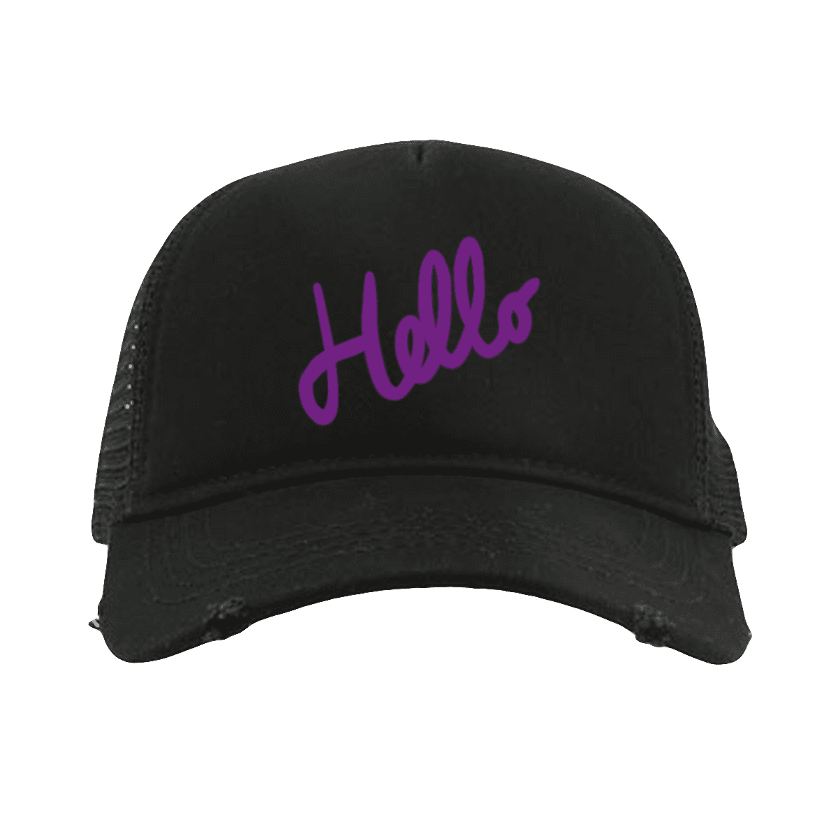 Šiltovka Nerieš - Purple Hello, Unisex,Čierna,Univerzálna