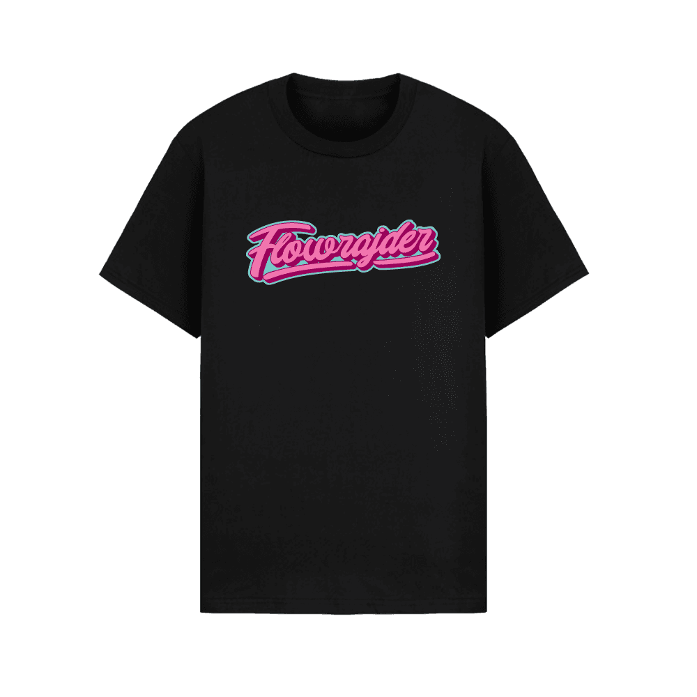 Tričko Strapo - Flowrajder Pink, Unisex,Čierna,L