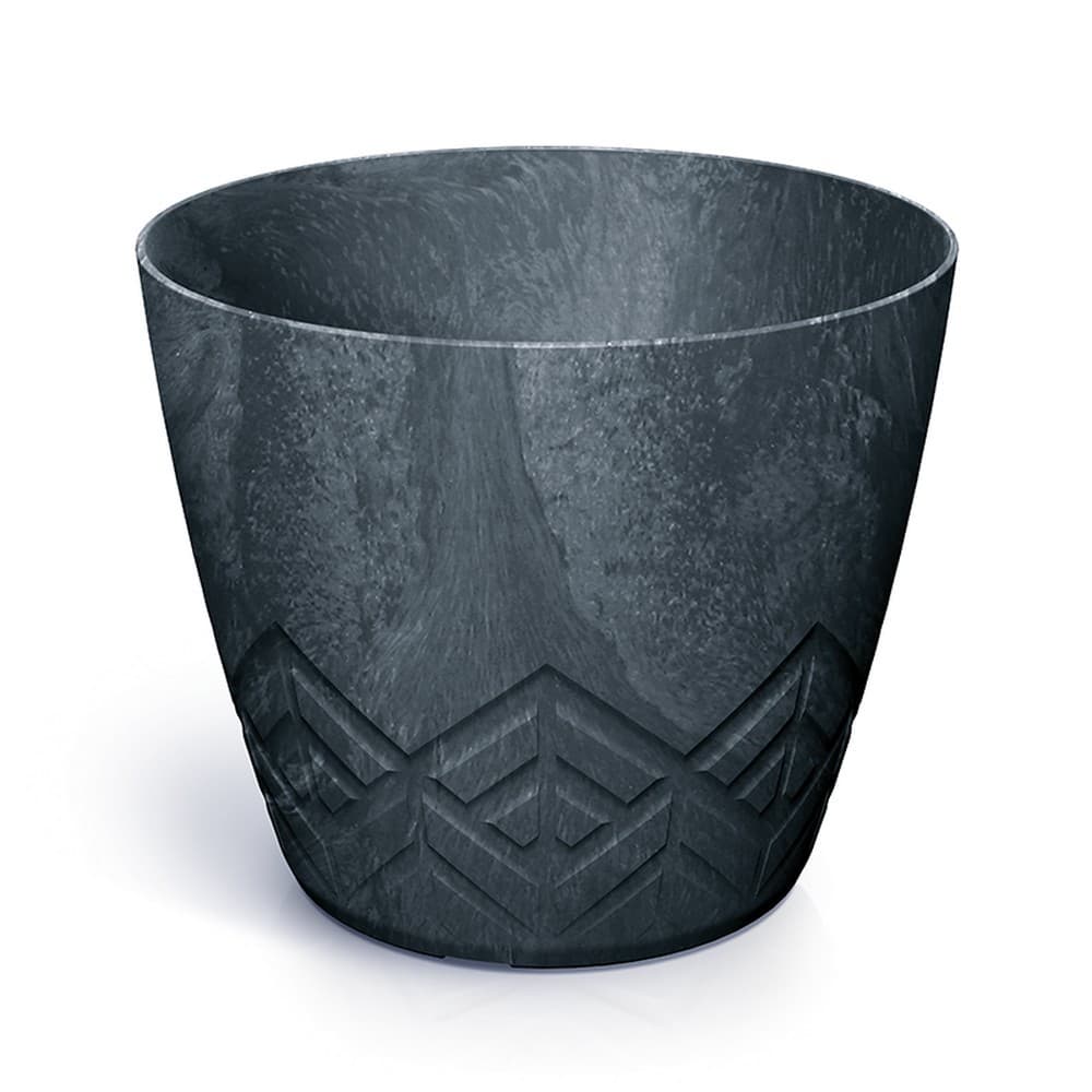 DARE200E-S433 plastový kvetináč 19,8 cm antracit