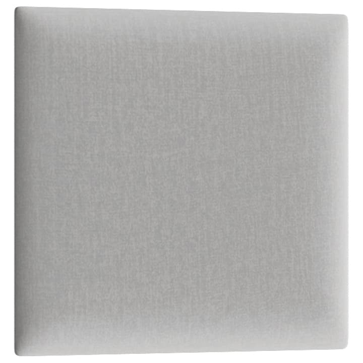 NABBI Quito štvorcový čalúnený panel na stenu 30x30 cm svetlosivá