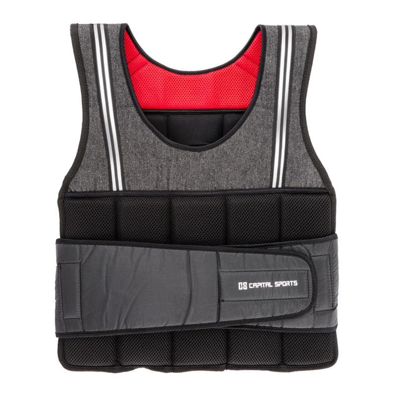 Capital Sports Vestpro 10, záťažová vesta s 10 kg závažiami, celkom 23 závaží