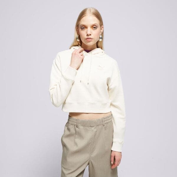 Puma S Kapucňou Better Classics Cropped Béžová EUR M