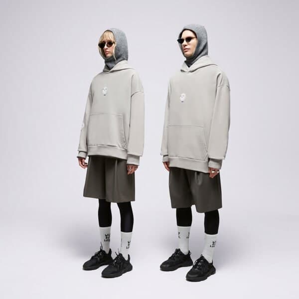 S.now Job Sizeer Hoodie "i'm Levitating" Gray Sivá EUR S/M