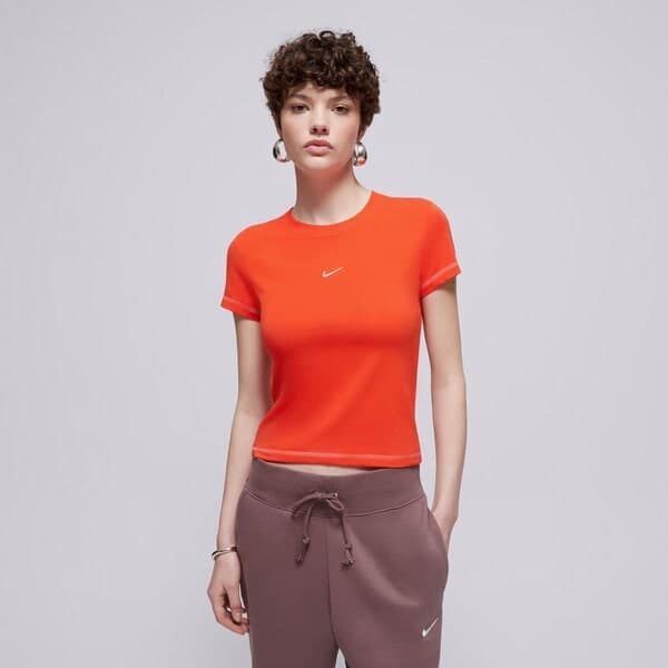 Nike W Nsw Chll Knt Md Crp Gls Červená EUR S