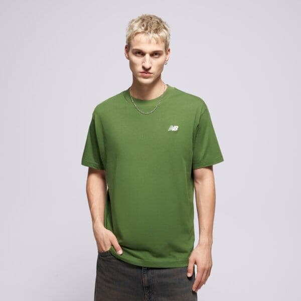 New Balance Sport Essentials Cotton Tričko Zelená EUR S