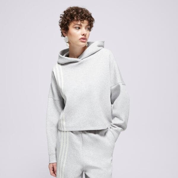 Adidas S Kapucňou 3 Stripes Hoody Sivá EUR 36