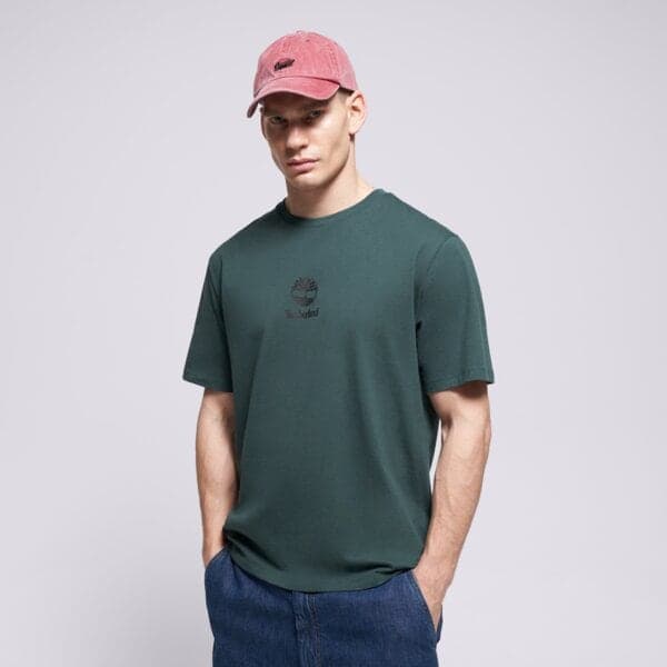 Timberland New Small Logo Print Ss Tee Green Gables B Zelená EUR M