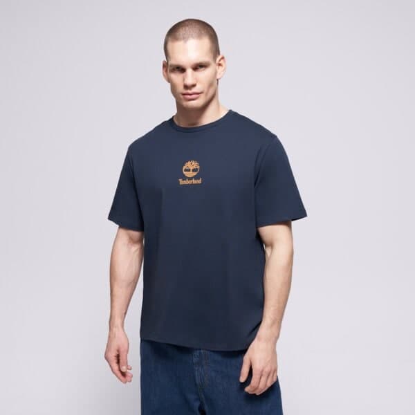 Timberland New Small Logo Print Ss Tee Dark Sapphire Tmavomodrá EUR M
