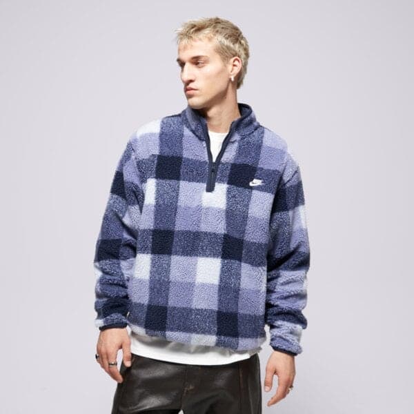 Nike Flísová M Nk Club Ssnl Wntrzd Aop Hz Modrá EUR S