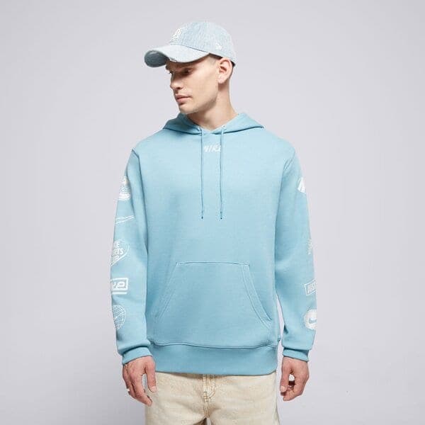Nike S Kapucňou M Nk Club Ft Hoodie Cycle Gx Modrá EUR M