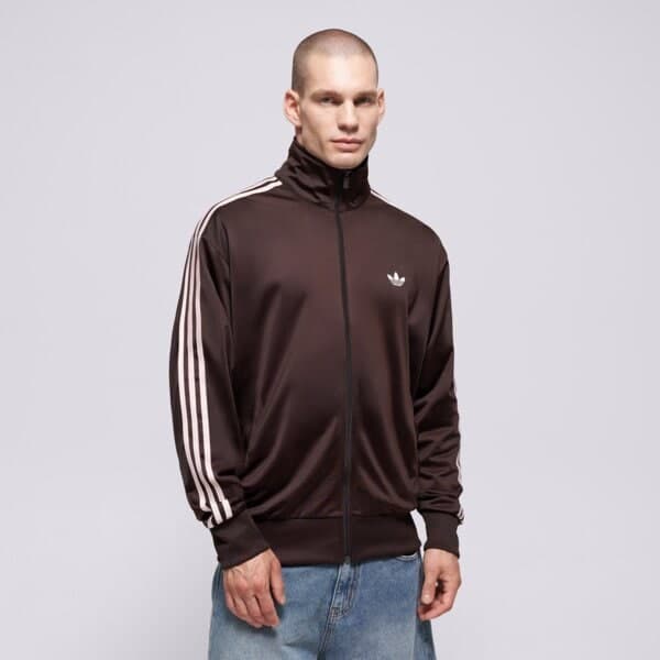 Adidas S Kapucňou Firebird Tt Hnedá EUR L