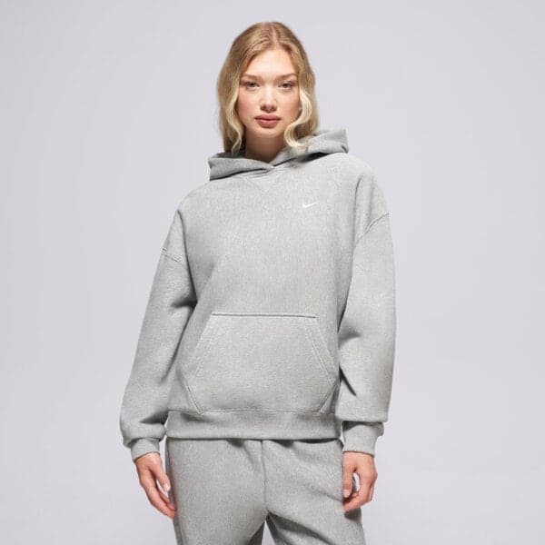 Nike S Kapucňou W Nk Stdoos Flc Hvy Sivá EUR M