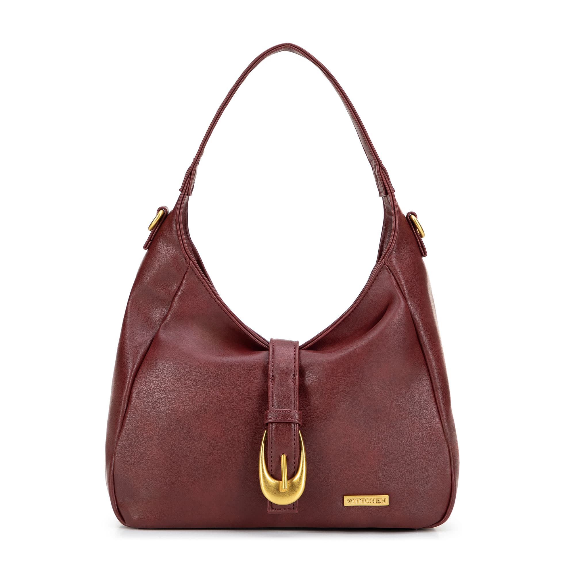 Bordová crossbody kabelka z imitácie kože 101-4Y-423-3