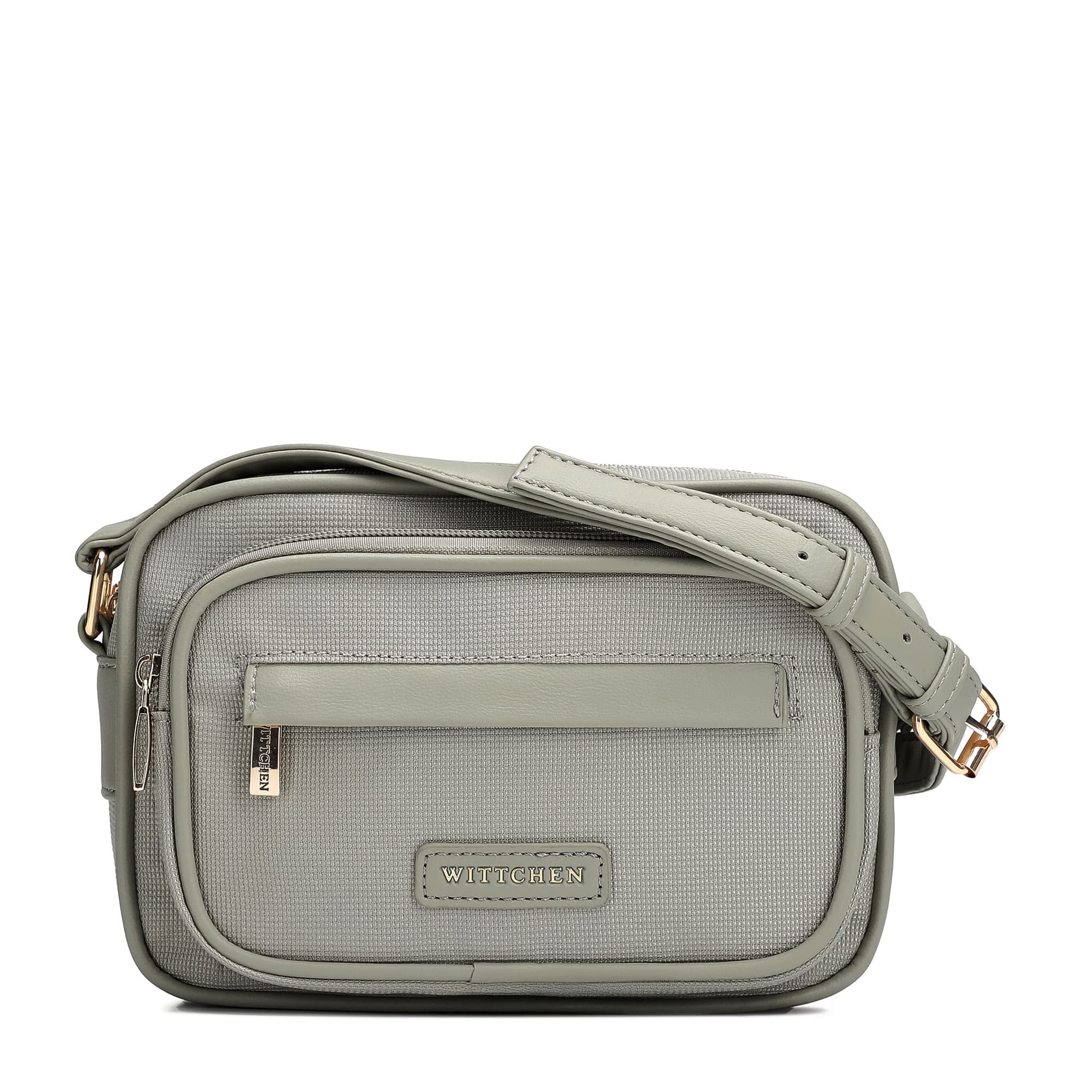 Sivá crossbody kabelka z imitácie kože 102-4Y-402-8