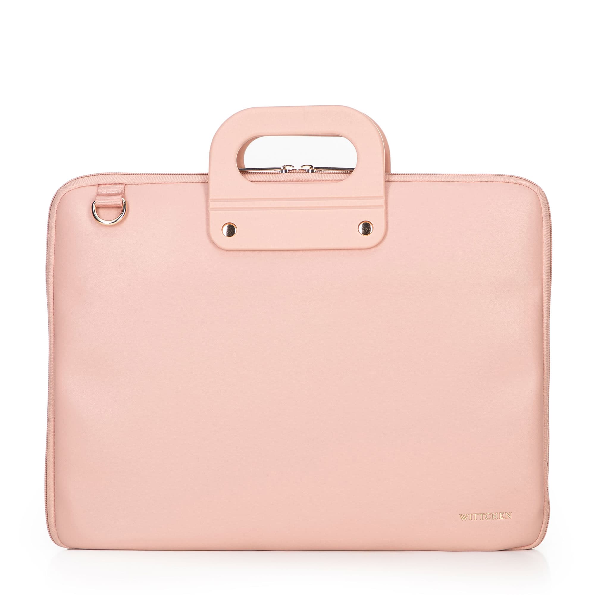Dámska kabelka na notebook 15” z ekokože, ružová 100-3P-902-P