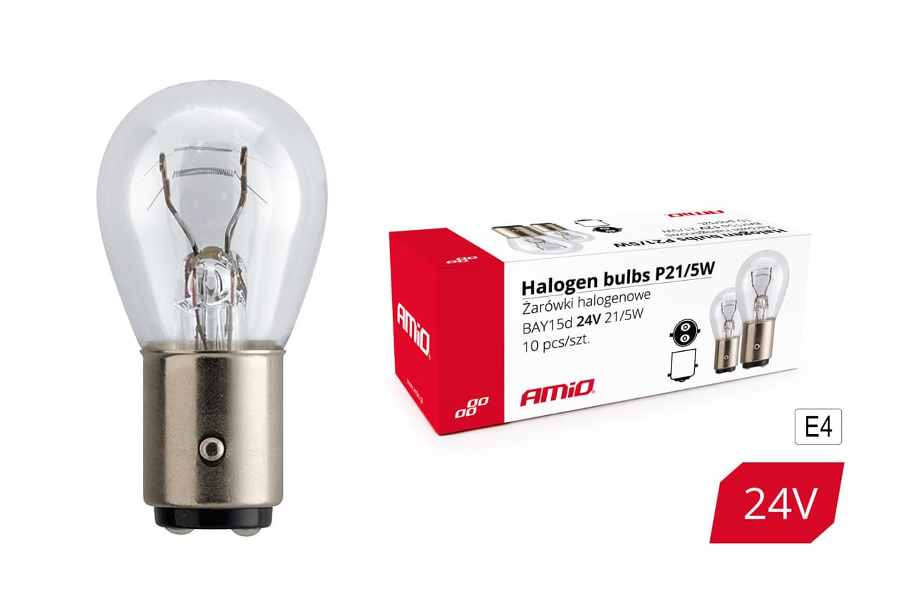 Halogénové žiarovky P21/5W BAY15D 24V 21W/5W 10ks