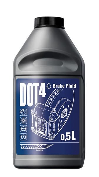 Brzdová kvapalina - DOT 4 0.5L TOMEX DOT 4 0.5L TOMEX