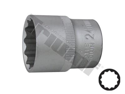 Hlavica 1/2" vstup, 12-hranná - 24 mm