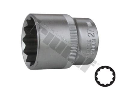 Hlavica 1/2" vstup, 12-hranná - 27 mm