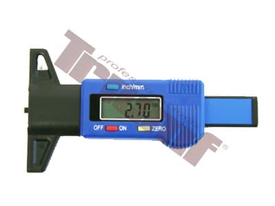 Digitálny merač hĺbky dezénu pneumatík, rozsah 0 - 28 mm