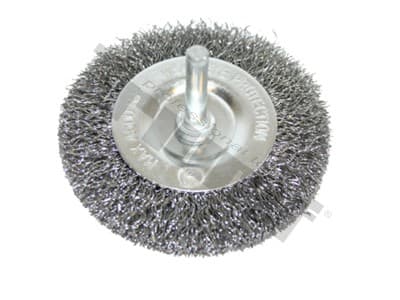 Kotúč drôtený plochý, tŕň 6 mm, vlnitý drôt 0,3 mm - Ø 100 mm