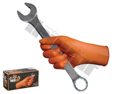 Rukavica mechanická protišmyková 1 ks, oranžová - veľkosť "L"