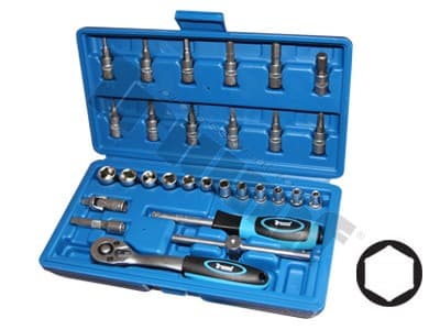 Gola sada 1/4”, 6-hranná, 29 dielna