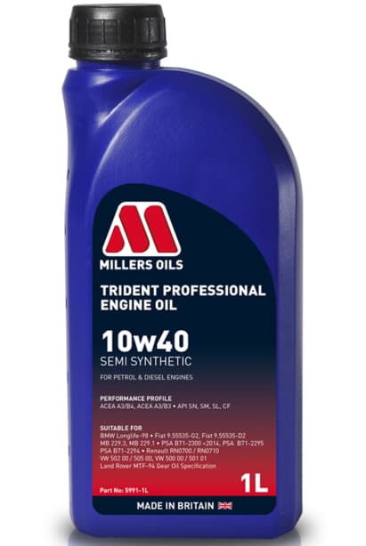 MILLERS OILS TRIDENT PROFESSIONAL 10W40 1 L