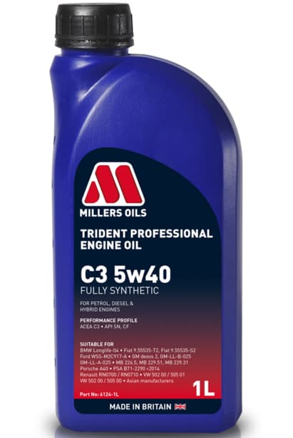 MILLERS OILS TRIDENT PROFESSIONAL C3 5W40 1 L