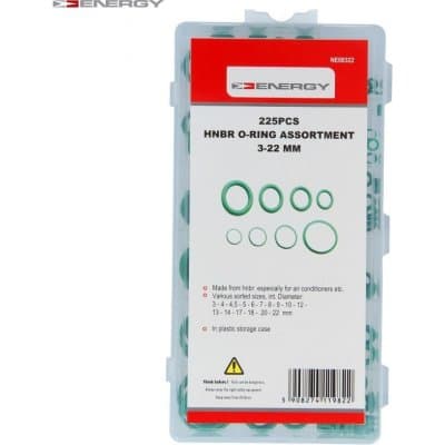 ENERGY Sada gumových o-krúžkov 225 ks NE00322