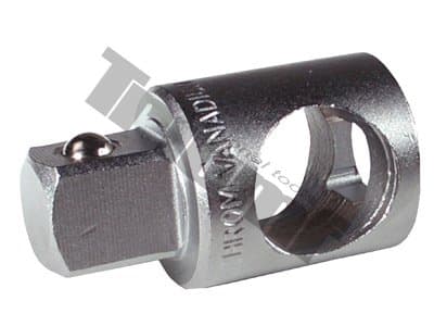 Posuvný adaptér pre trhací kľúč so 4-hranom - 3/8" - 1/2"