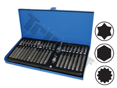 Kombinovaná sada bitov Torx, Inbus, XZN, 40-dielna - 828