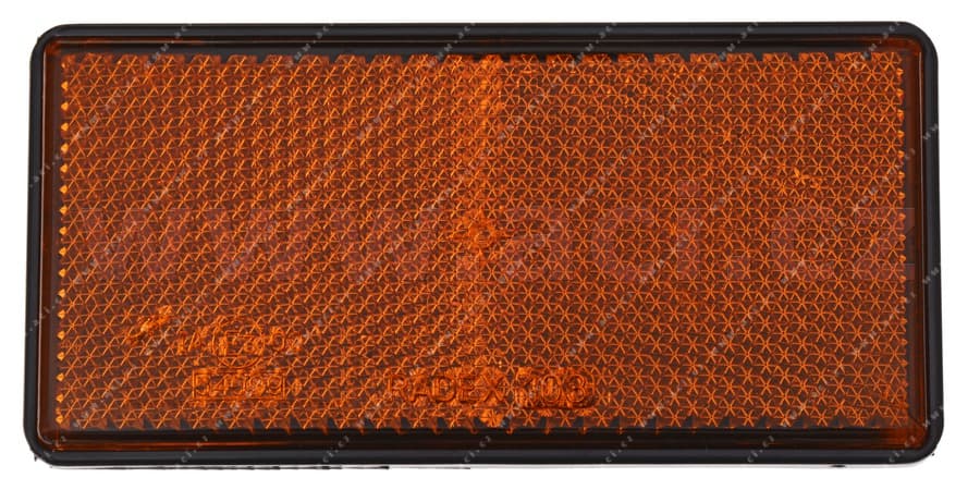 univerzální odrazka obdélník, samolepící, oranžová (103x51 mm)