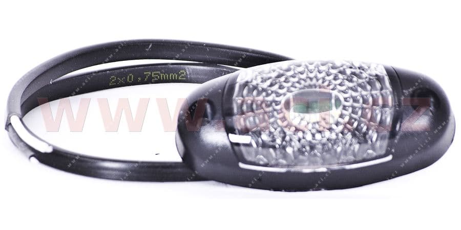 poziční světlo LED oválné bílé (72x45 mm) 12/24V