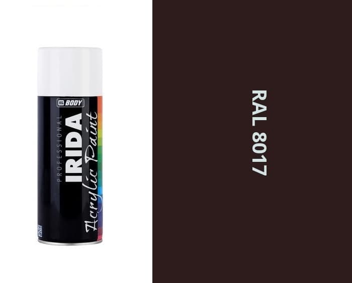 HB BODY irida RAL 8017 čokoládovo hnedá FARBA V SPREJI 400ML