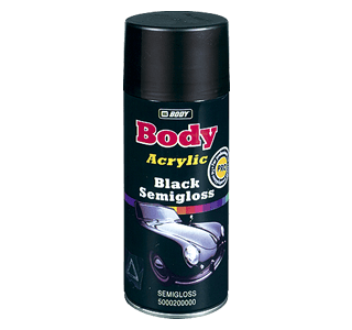 HB BODY UNIVERZÁLNA ČIERNA polomatná farba V SPREJI 400ML