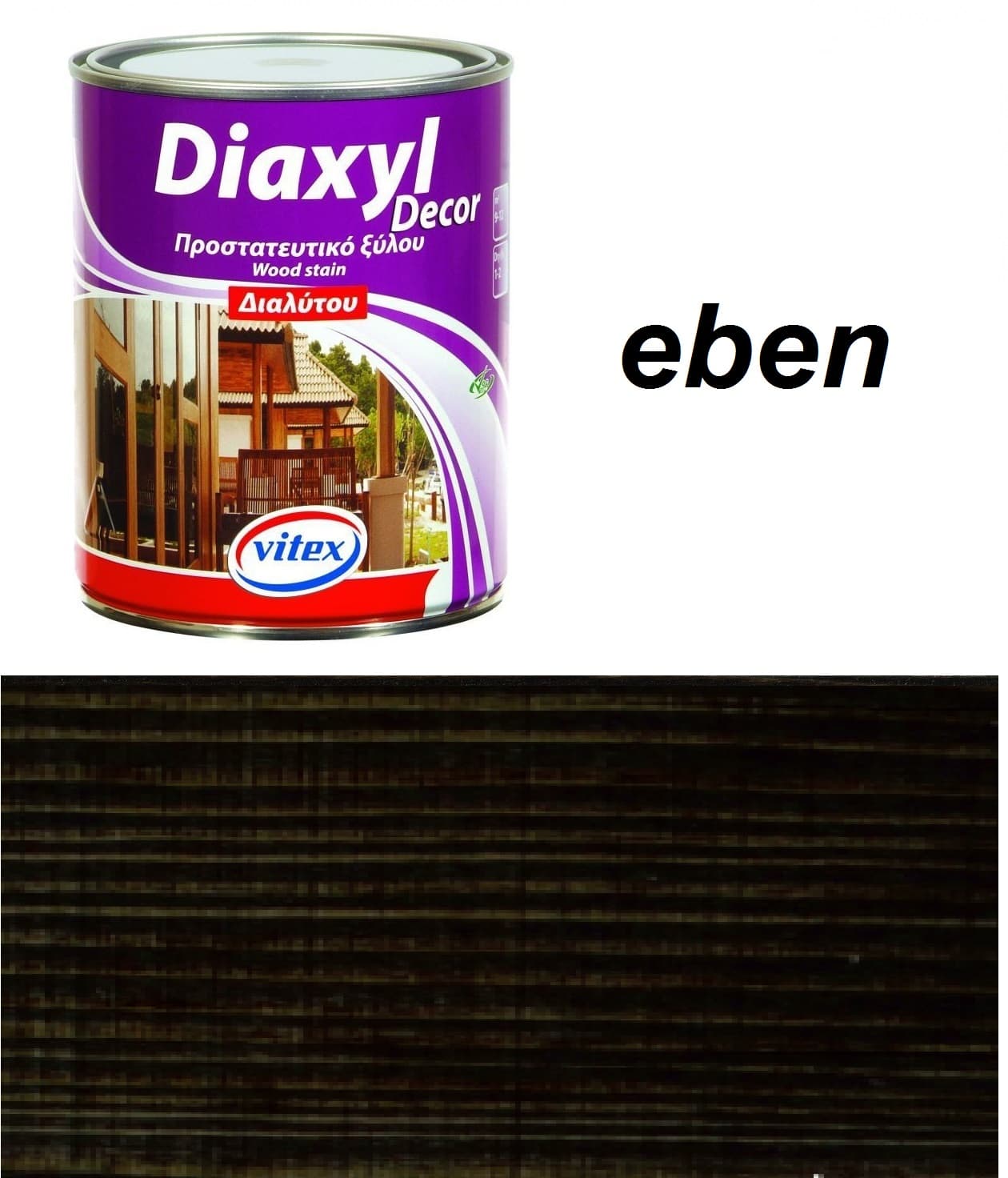 Vitex diaxyl decor - tenkovrstvá lazúra eben 2410 0,75L