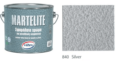 Vitex Martelite - farba s kladivkovým efektom 840 Silver 0,750L
