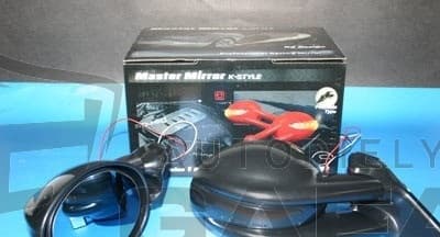 Spätné zrkadlá F16 Design Black - Elektrické - MMLU001-D