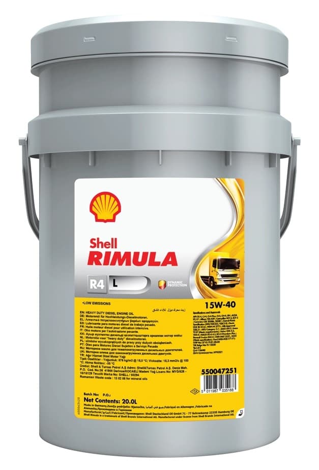 SHELL Olej Shell Rimula R4 L 15W-40 20L 550047251