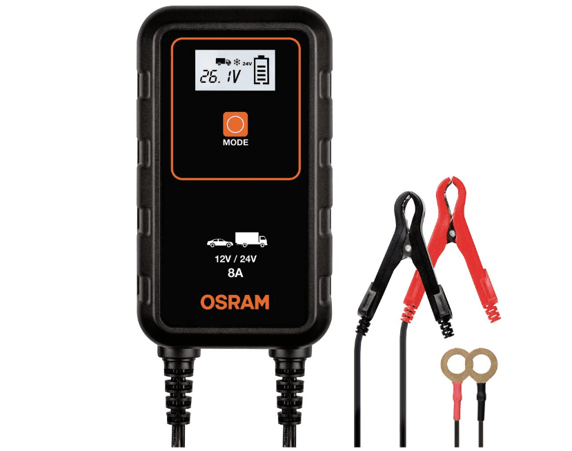 OSRAM Osram inteligentná nabíjačka 8 ampérová 12V/24V 4052899620544