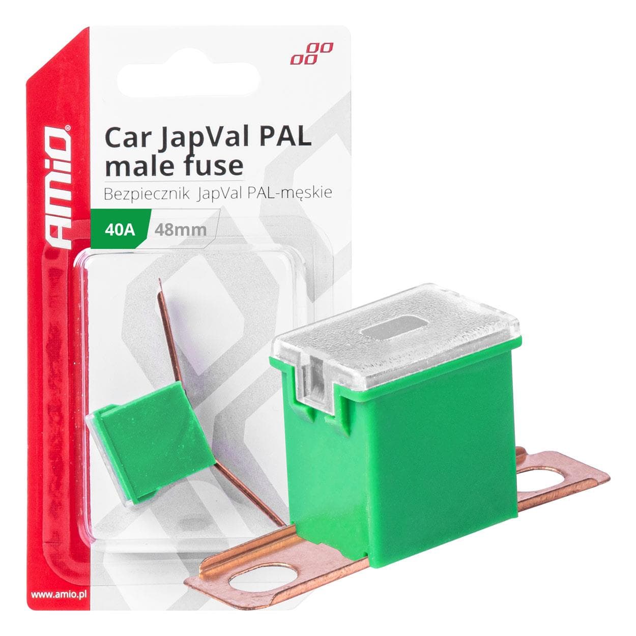 Poistky JAPVAL PAL samec 48mm 40A AMIO-03419