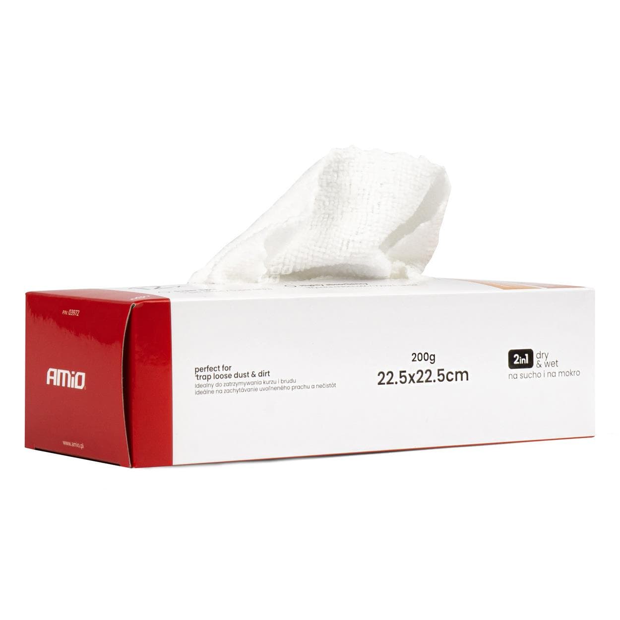 Balenie utierok z mikrovlákna 22.5x22.5cm 200g AMIO-03972