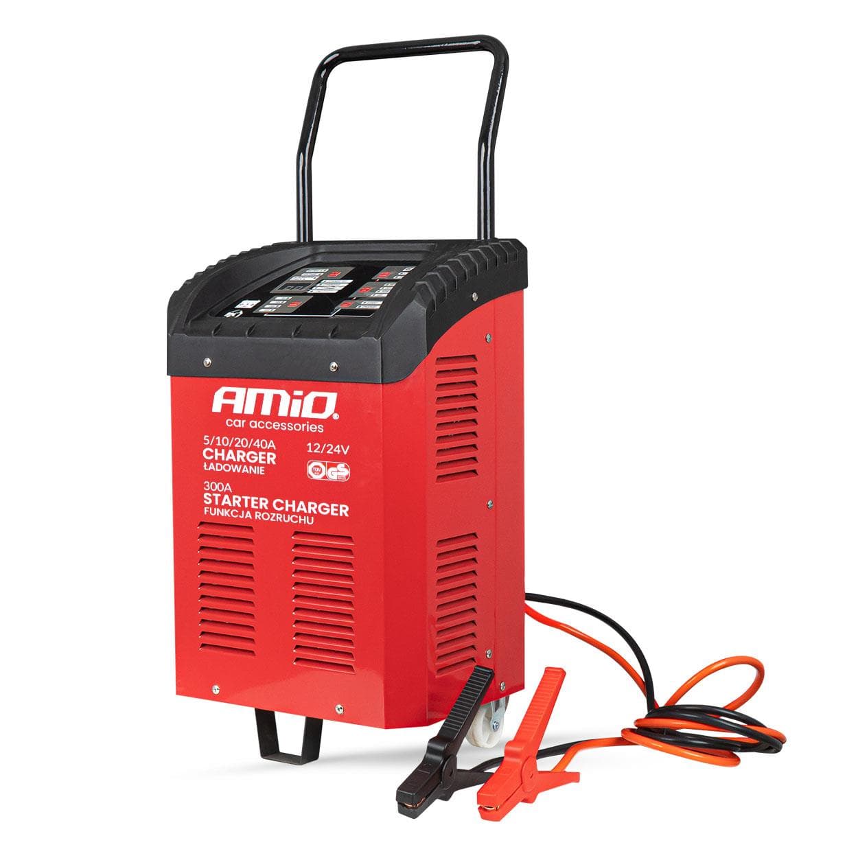 Autonabíjačka s funkciou štartovania max. 40A 12/24V Štartovanie 300A AMiO-04500