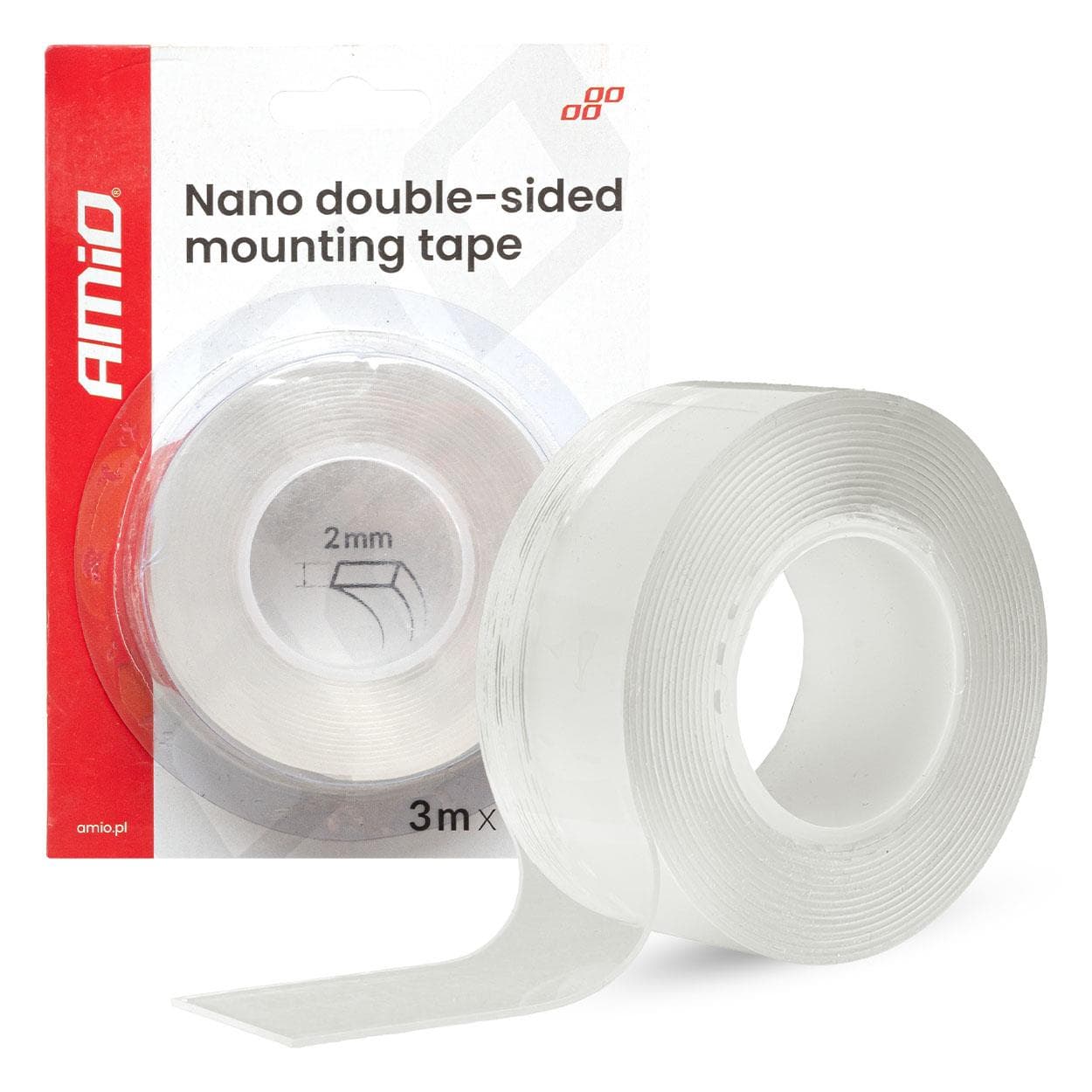 Obojstranná nano páska 20 mm × 3 m 1 AMiO-04848