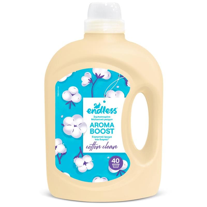 Endless Aroma Boost, Koncentrovaná aviváž a zmäkčovadlo, Cotton Clean 2l