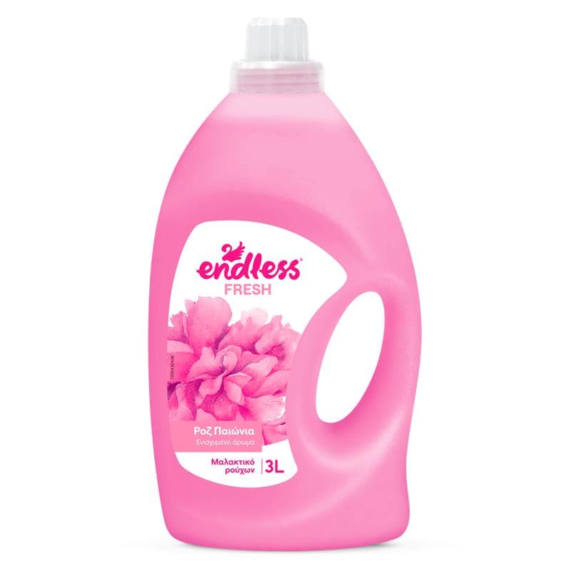 Endless Fresh, aviváž a zmäkčovadlo na oblečenie, Pink Peony 3l