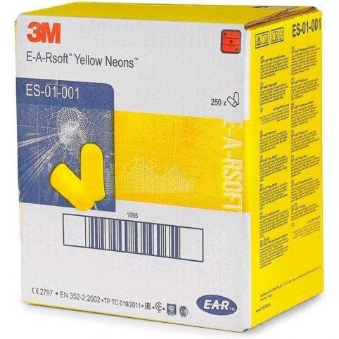 Jednorázové zátkové chrániče sluchu 3M E-A-R SOFT NEON bal. 250 párov