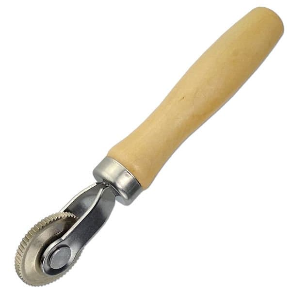 Prítlačný valček na záplaty - 4mm (ložisko, drevená rukoväť) - Stix